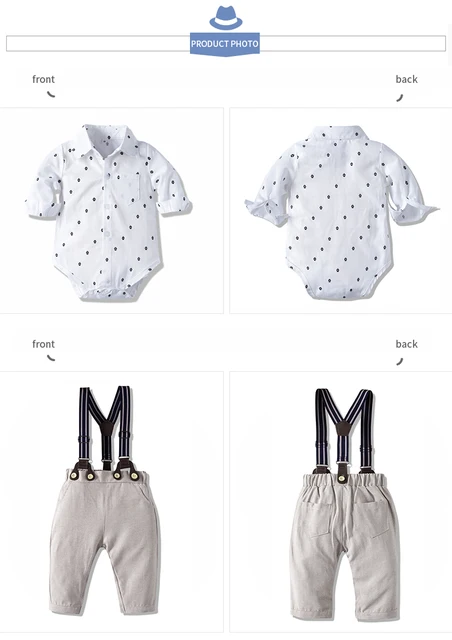 Traje para bebe / B98 Blaco-Estampado