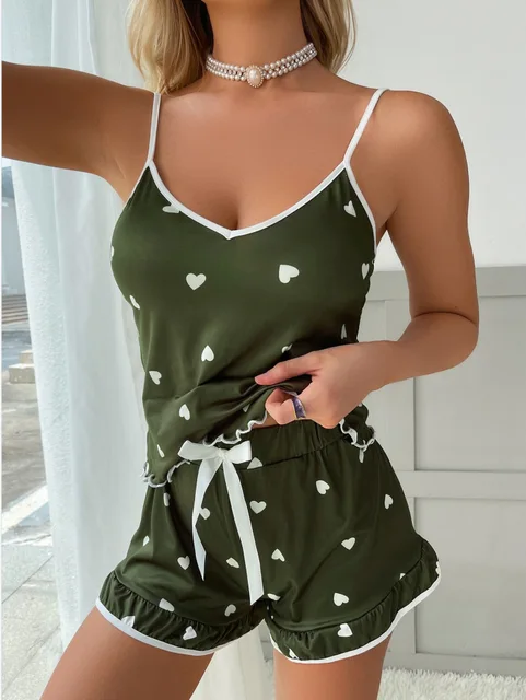 Pijama para dama- / B102 Verde