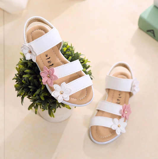Sandalia para Niña- / B104 Blanco
