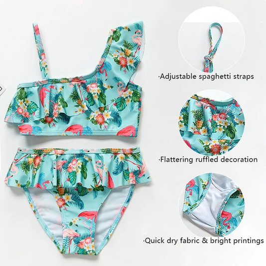 Traje de baño para niña / 2 piezas B130