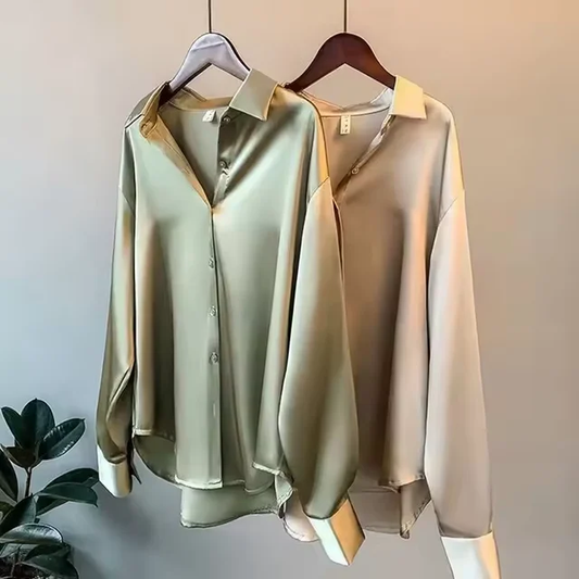 Camisa formal para Mujer /Beige DG06