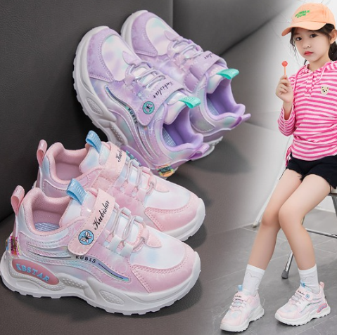 Tenis para Niña- / B106 Rosa