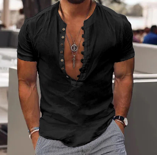 Camisa Casual Para caballero / Negra K28