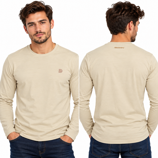 Camiseta Manga Larga para Caballero - KCN179 Khaki