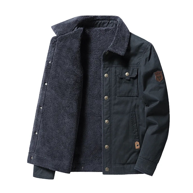 Abrigo Casual Hombre - A001 Azul Marino
