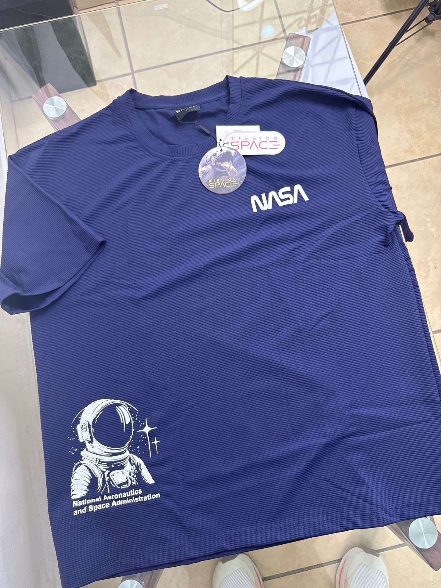 Camisa Oversize marca Mission Space/ Azul KCN38