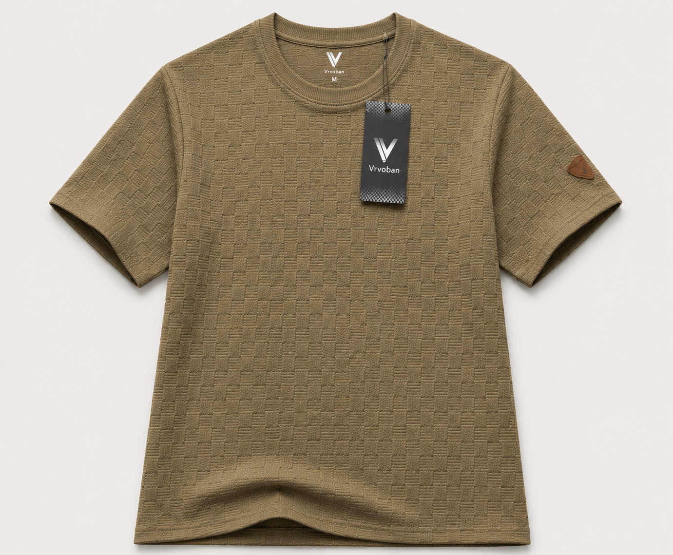 Camiseta Over Size con Alto relieve Marca Interview - Khaki NK20