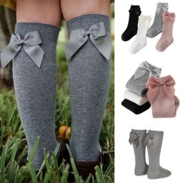 Calcetines para bebe con chongo / Negro RA24