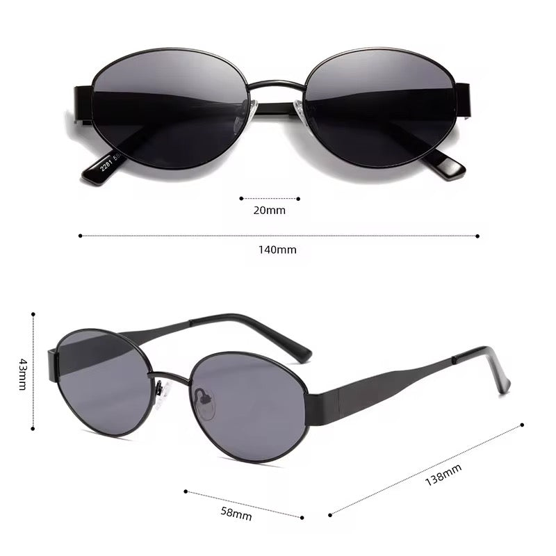 Lentes de Sol Negro 2026 / C163