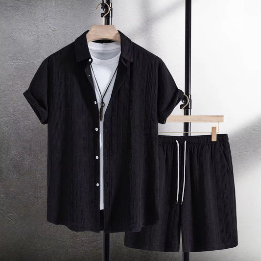 Set Short y Camisa /Negro K160