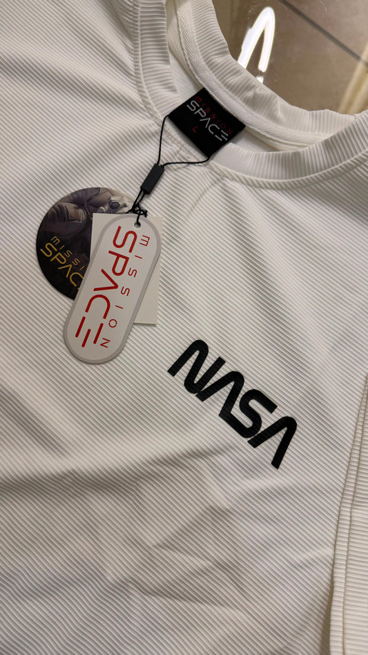 Camisa Oversize marca Mission Space/ Blanco KCN38