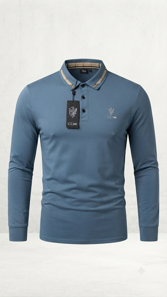 Camisa manga larga Ice Man/ Azul Claro NK17