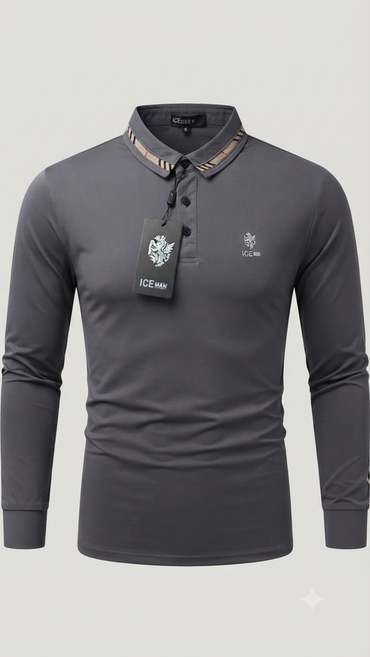 Camisa manga larga Ice Man/ Gris NK17