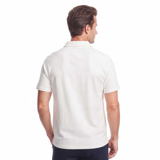 Camiseta Bongo para Caballero Tipo Polo - Blanco KCN18