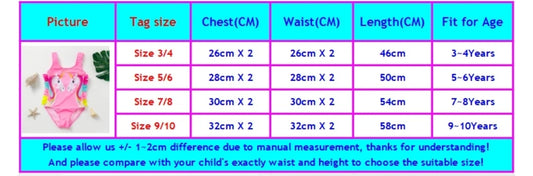Traje de baño para niña / Summer B125