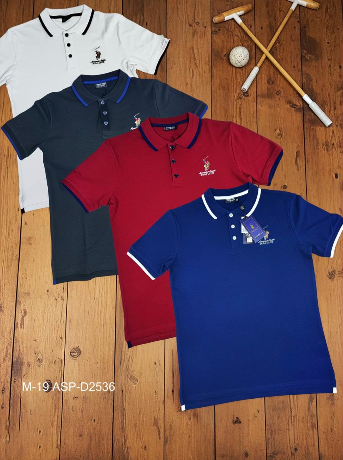Camisa Polo Club Alexander Smith Azul electrico NK04