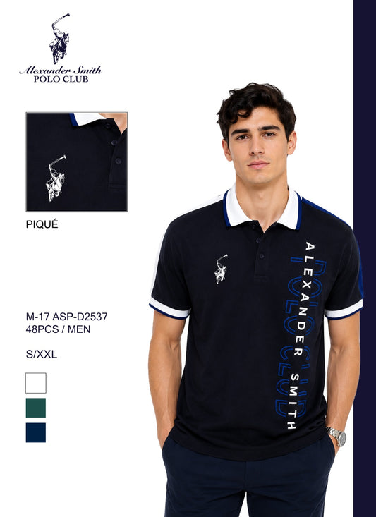 Camisa Polo Club Alexander Smith Negro NK05