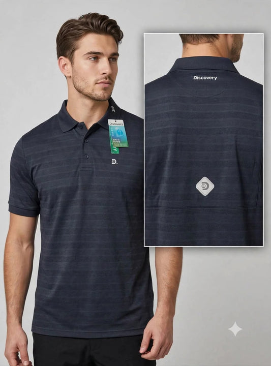 Camisa Tipo Polo Marca Discovery -GRIS NK09