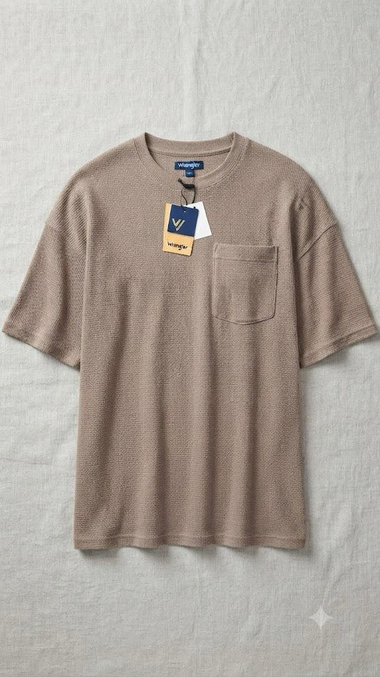 Camiseta Over Size Marca Interview - Beige NK19