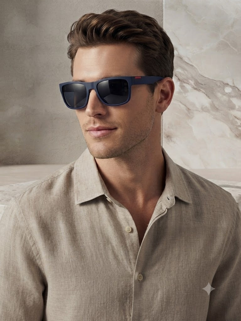 Lentes para el Sol. para caballero -Estilo Linea/ Azul C187