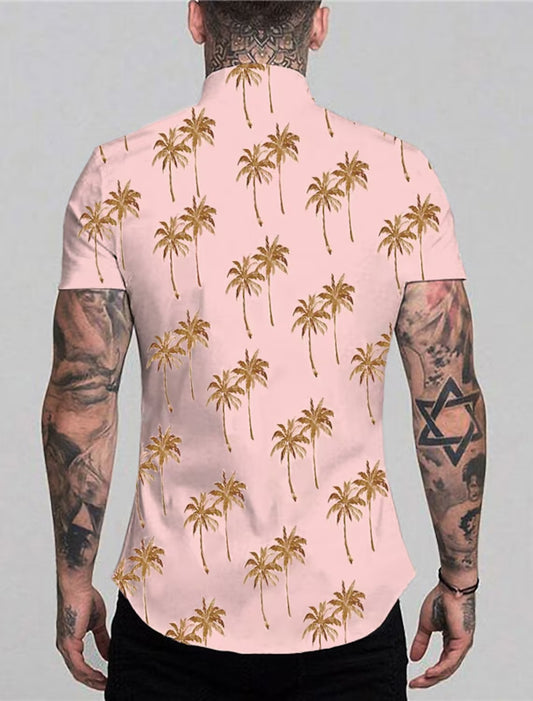 Camisa Playera Casual/ Rosa C147