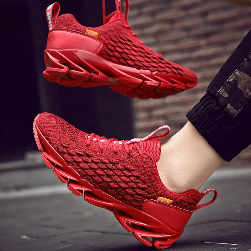 Tenis Deportivos Flexibles - Rojo K190