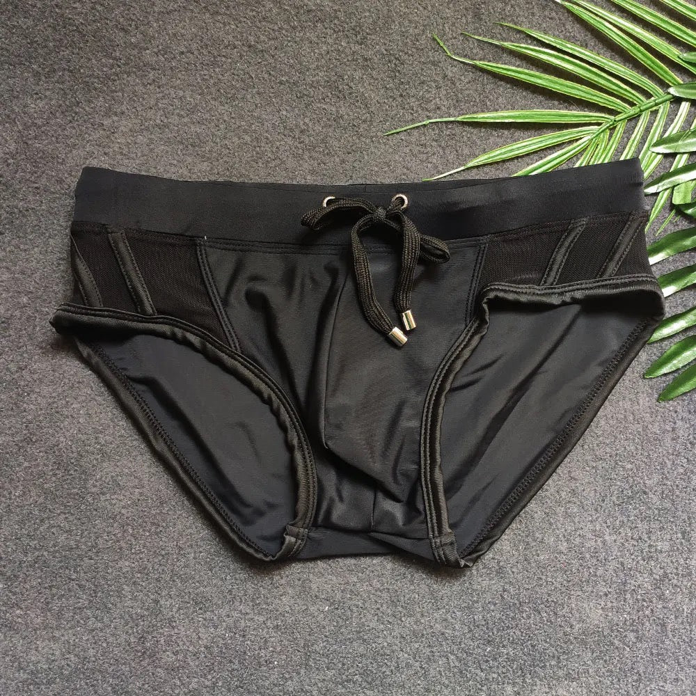 Bañador Transparente- Negro K239