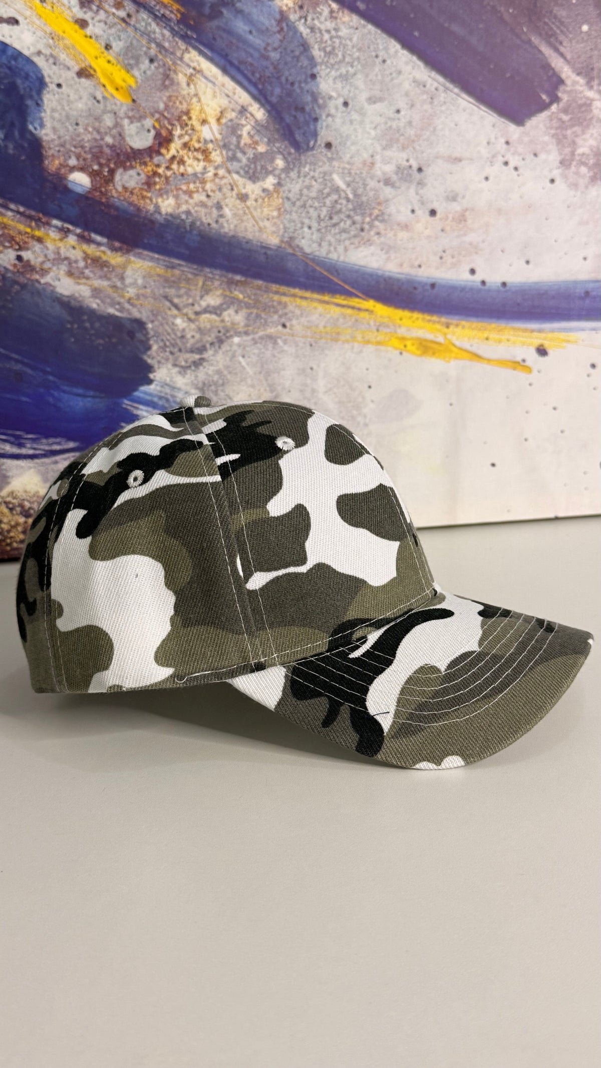 Gorra Camuflaje KCN89-01 Blanco Negro Gris