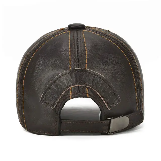 Gorra de Cuero Original Cafe Claro K201