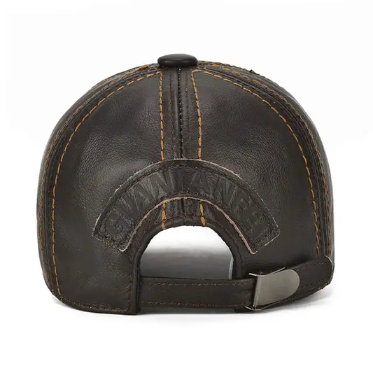 Gorra de Cuero Original Cafe Claro K201