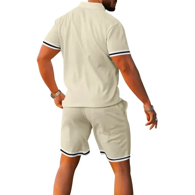 Set de Camiseta y Short K01 - Beige