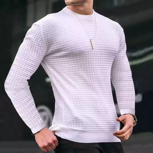 Camisa manga larga S006/ Algodon Blanco