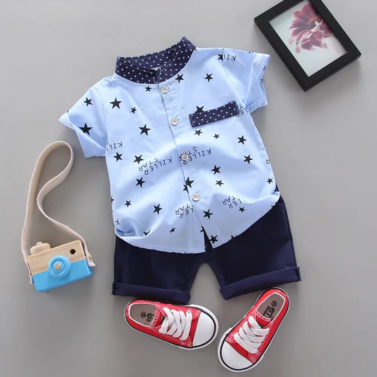 Conjunto para bebe /  B84 Celeste