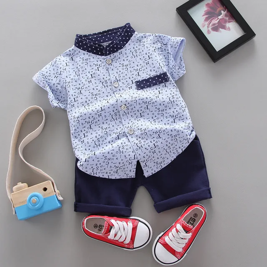 Conjunto para bebe /  B85 Celeste