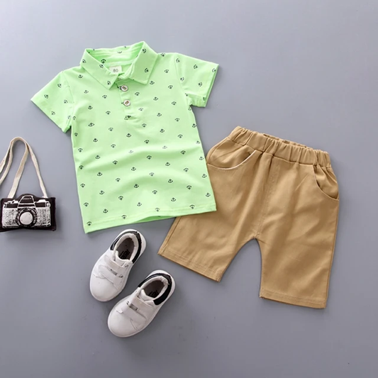 Conjunto para bebe /  B88 Ancla-Verde