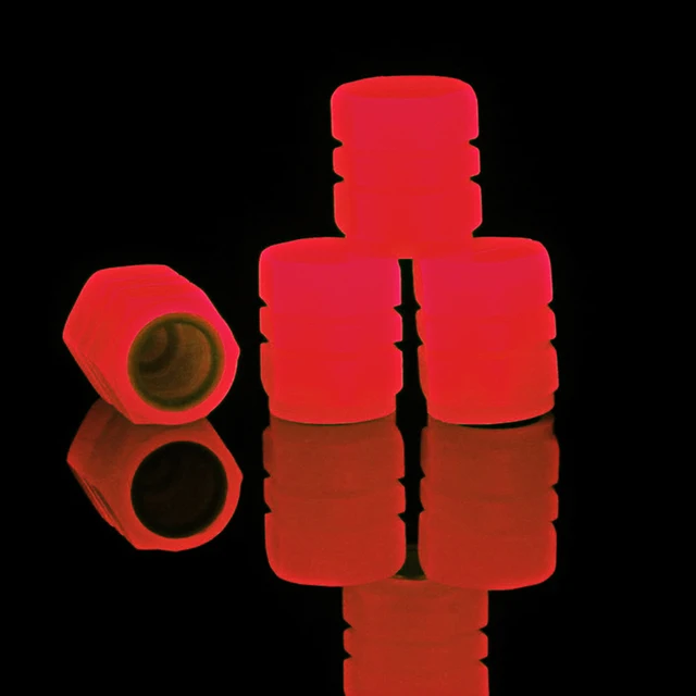 Tapon luminoso para llanta de Carro o Motocicleta / Rojo  TC6