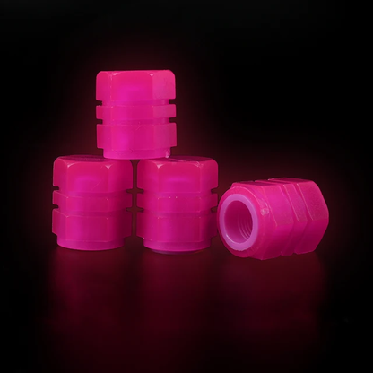 Tapon luminoso para llanta de Carro o Motocicleta / Rosa  TC6