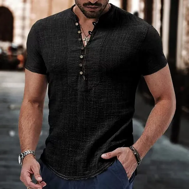 Camisa Casual Para caballero / Negra  K28