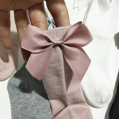 Calcetines para bebe con chongo  / Blanco RA24