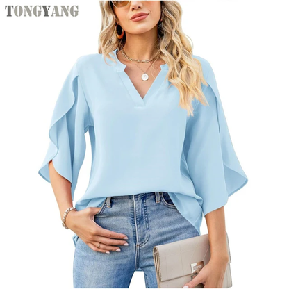 Camisa Casual para Dama  / Celeste RA113