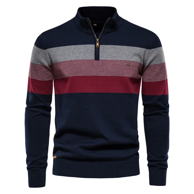 Sueter Casual  / Azul-Rojo BL27