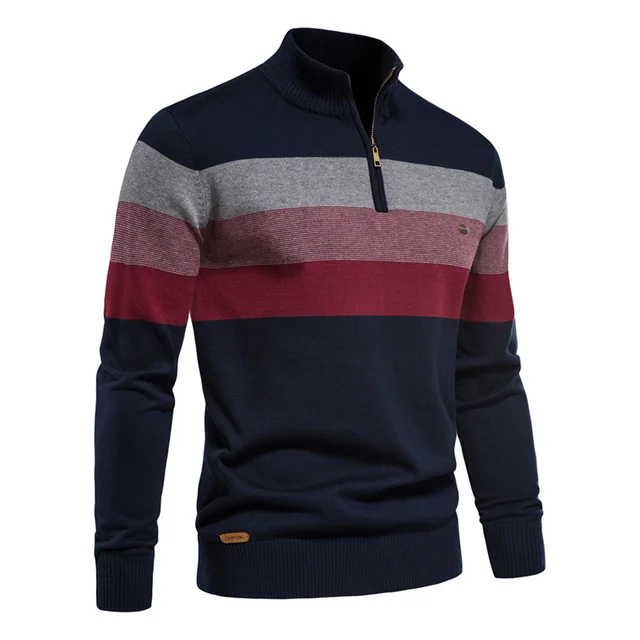 Sueter Casual  / Azul-Rojo BL27