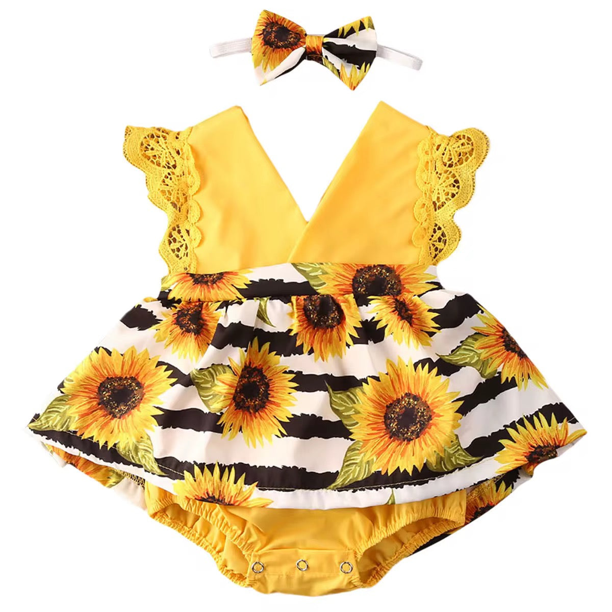 Mameluco para niña/ RA129 /Girasol