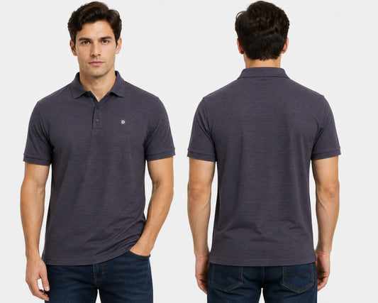 Camisa Tipo Polo Marca Discovery  Gris Carbon NK08