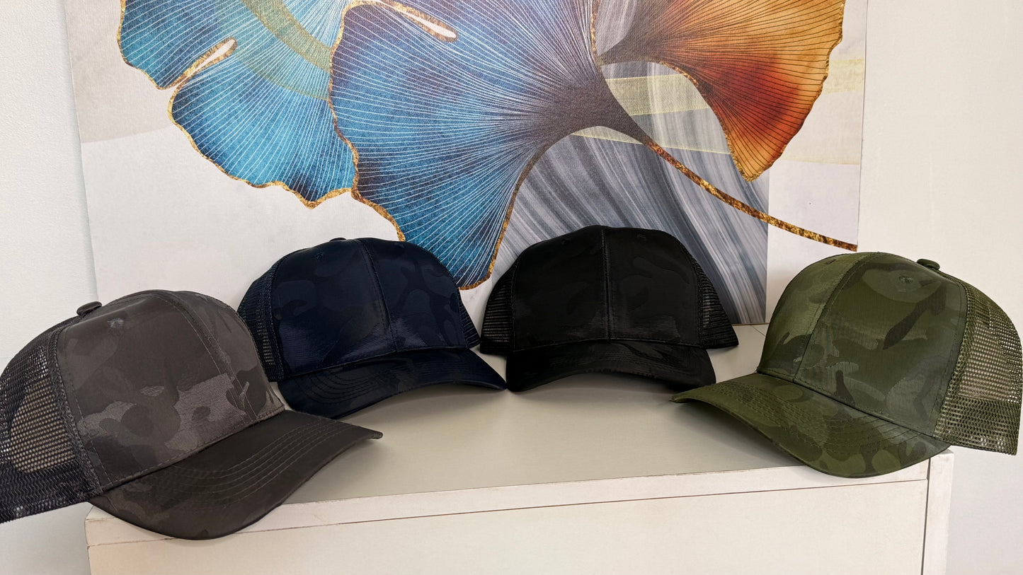 Gorra Camuflaje con Malla - Azul KCN61