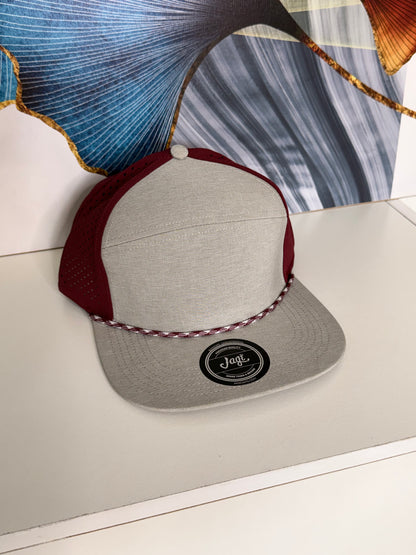 Gorra Plana Ajustable Transpirable - Roja KCN54