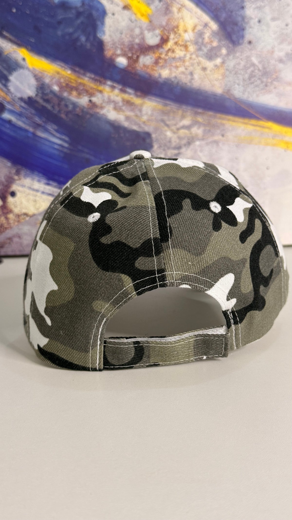 Gorra Camuflaje KCN89-01 Blanco Negro Gris