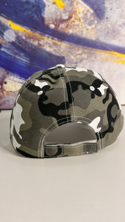 Gorra Camuflaje KCN89-01 Blanco Negro Gris
