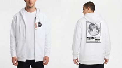 Hoodie Mission Space - NASA KCN41 Blanco