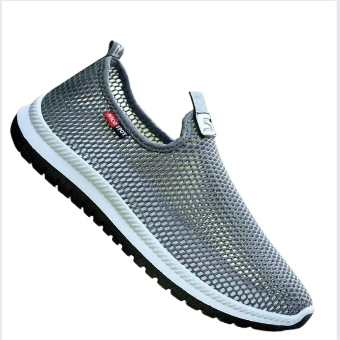 KF-Flexible White Sports Shoes